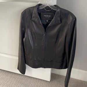 Marc New York Andrew Marc  Black Leather Jacket